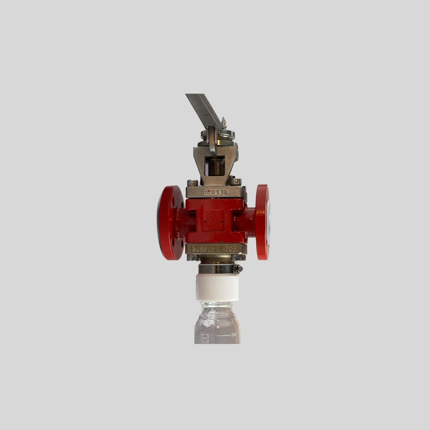PFA Lined Sample Valve NPS 2 NPS 2 - Adapter fits standard DIN 168 bottles or custom connections for versatile sampling. - High quality industrial valve by GFT9