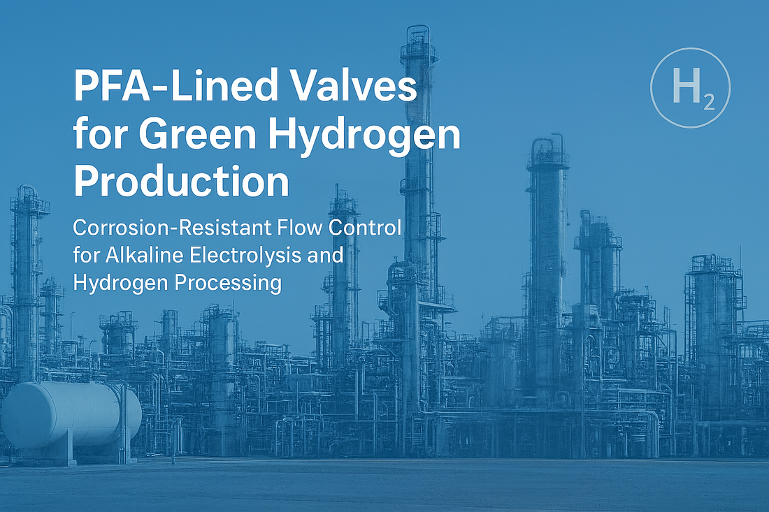 29 PFA-Lined Control Valves for Green Hydrogen Production | GFT9