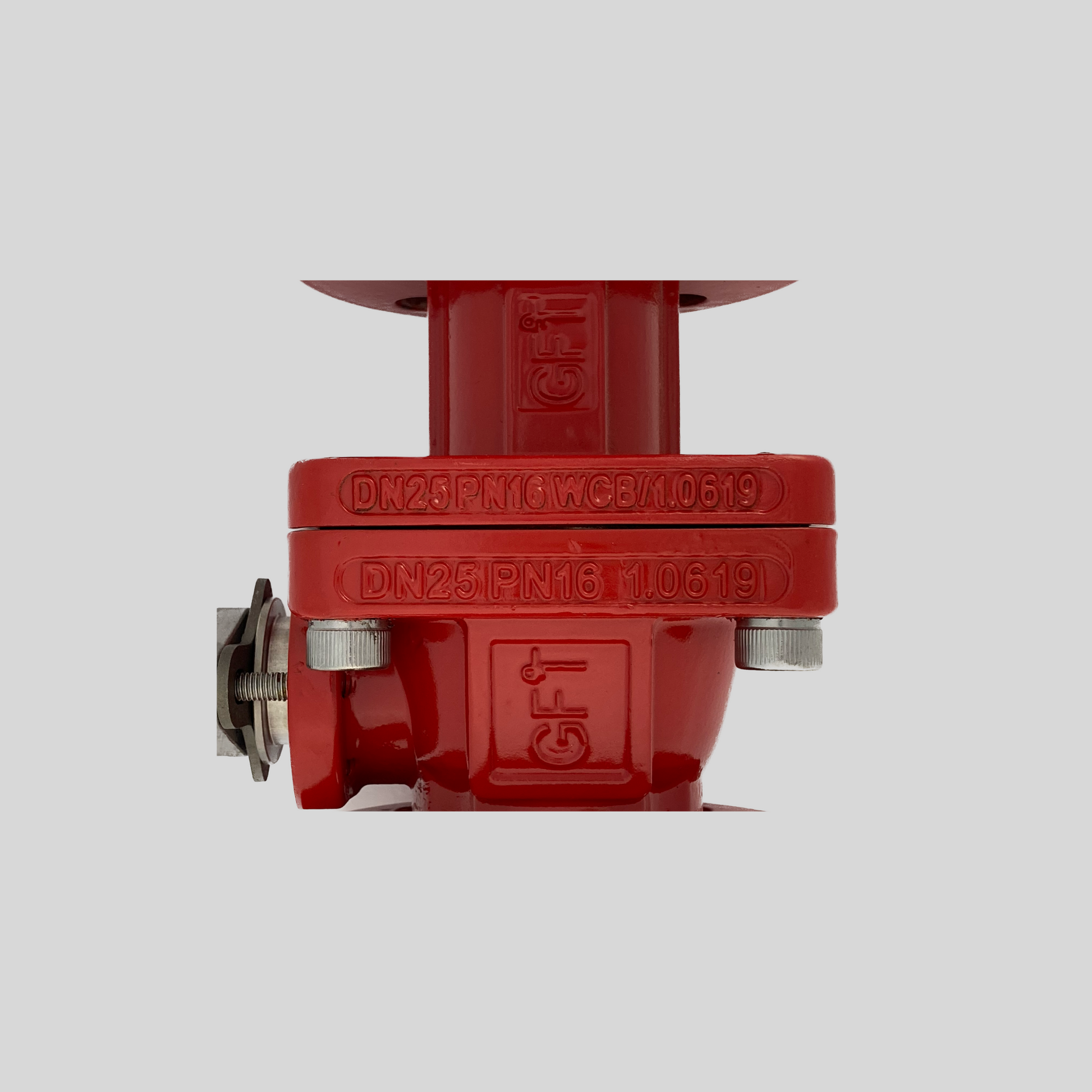 PFA Lined Ball Valve DN 150 DN 150 - Shaft designed to prevent blow-out under high pressure. - High quality industrial valve by GFT9