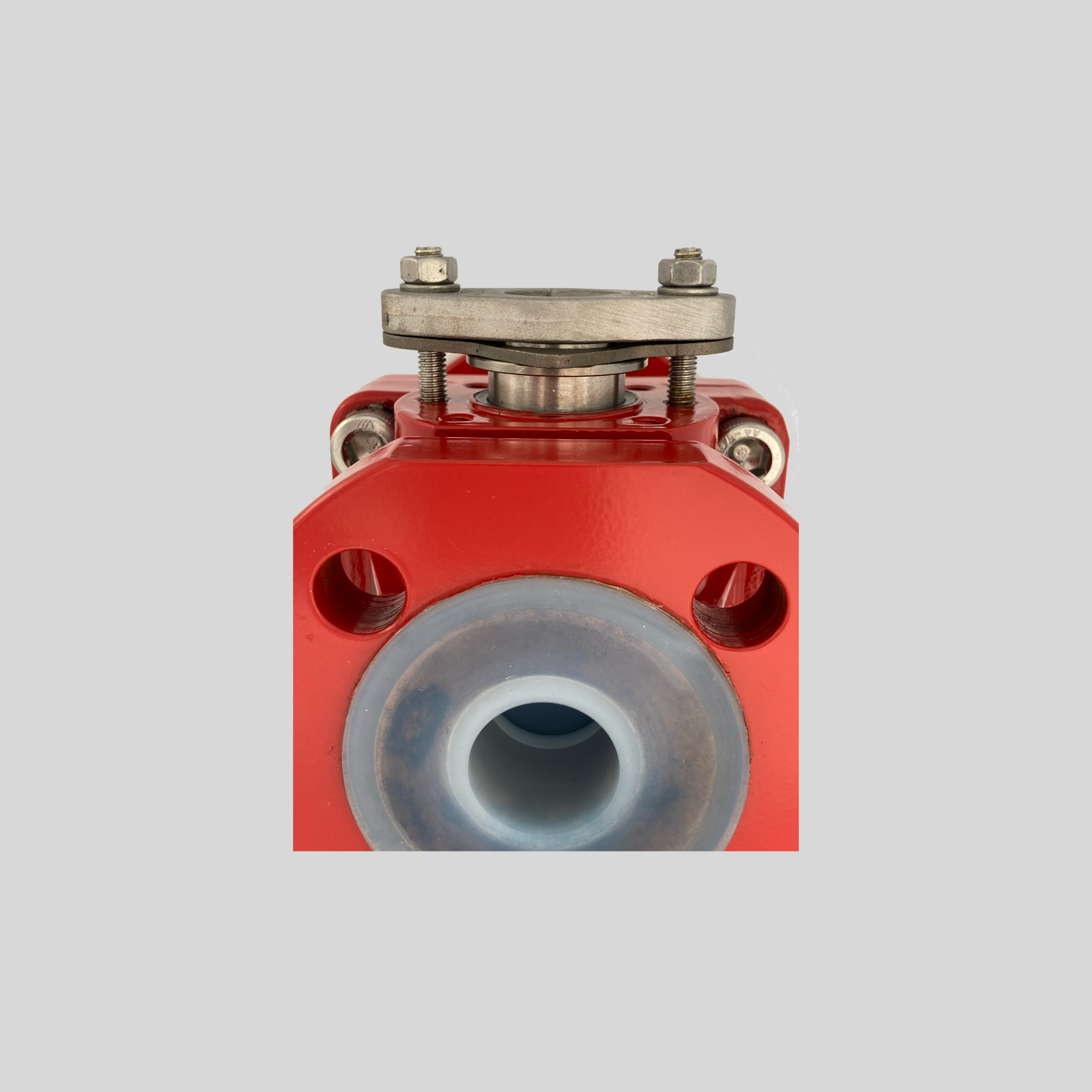 PFA Lined Ball Valve NPS 8 NPS 8 - Spring-loaded shaft seals maintain leak-proof tightness without upkeep. - High quality industrial valve by GFT9
