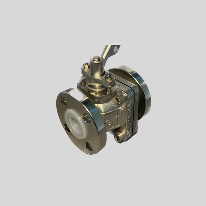 PFA Lined Ball Valve DN 100 DN 100 - Main view - High quality industrial valve by GFT9