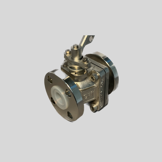 PFA Lined Ball Valve DN 100 DN 100 - Main view - High quality industrial valve by GFT9