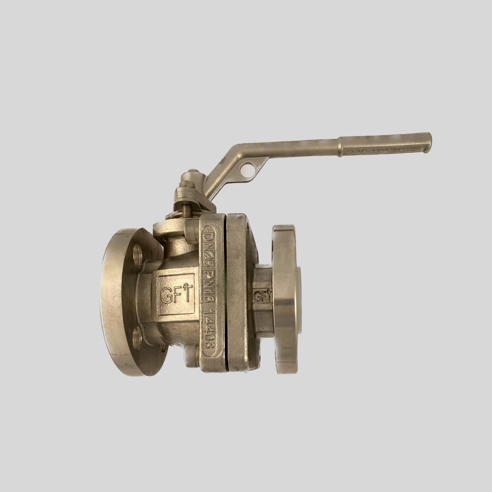 PFA Lined Ball Valve DN 100 DN 100 - Spring-loaded shaft seal delivers tight, maintenance-free performance for clean environments. - High quality industrial valve by GFT9