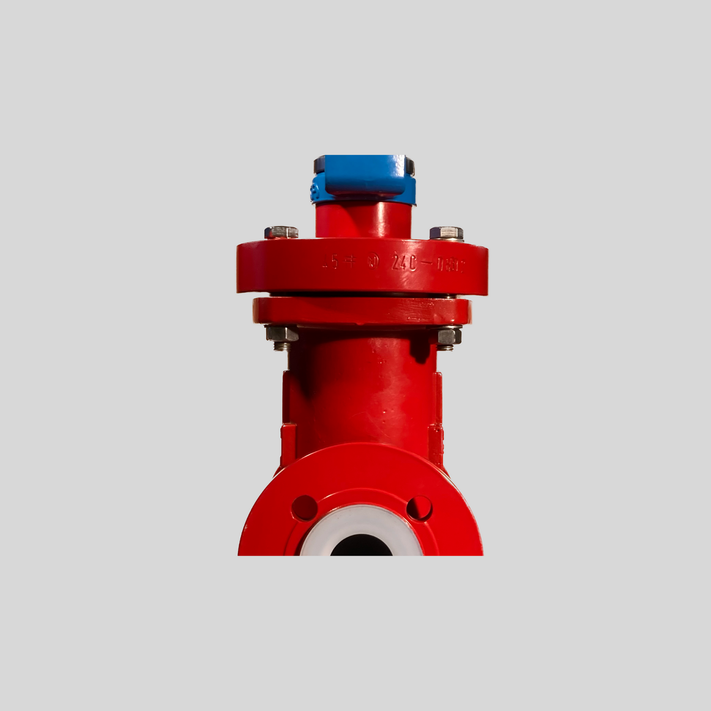 PFA Lined Control Valve DN 100 DN 100 - TA-Luft-compliant bellows seal prevents emissions and resists corrosion. - High quality industrial valve by GFT9