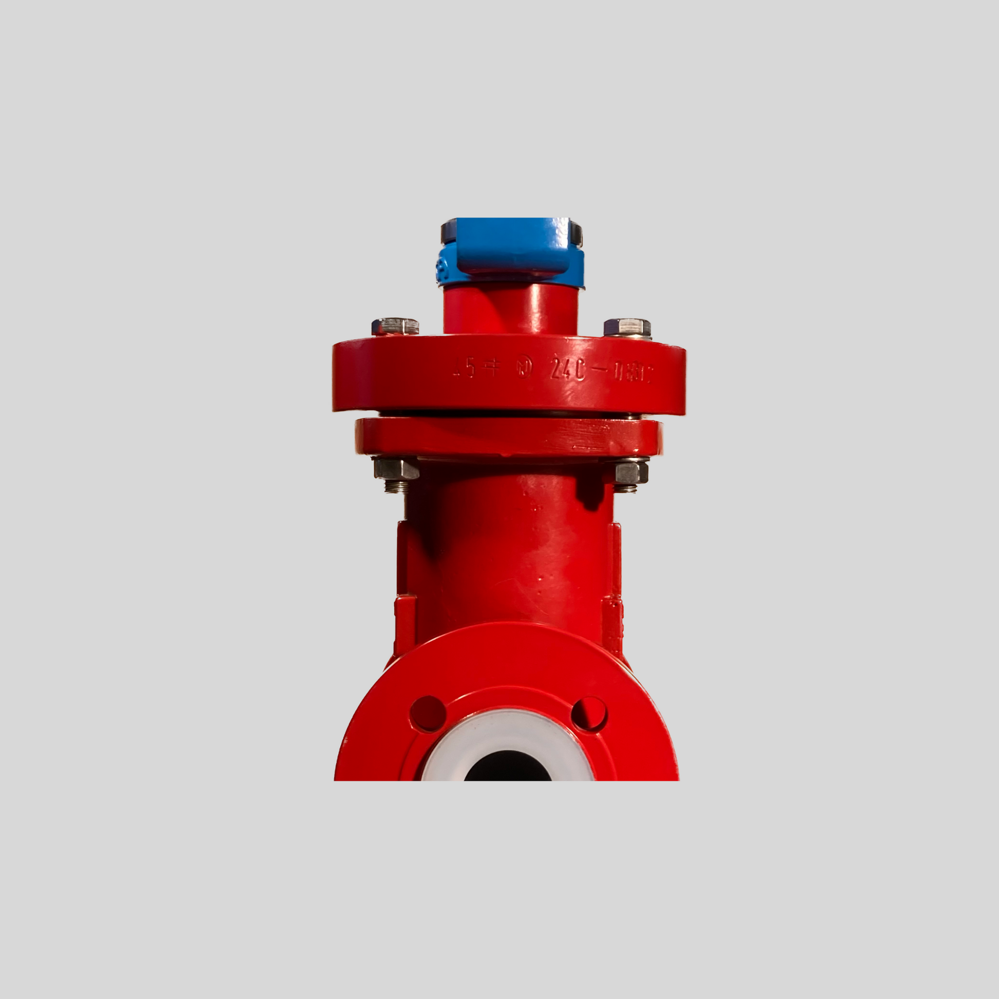 PFA Lined Control Valve DN 100 DN 100 - TA-Luft-compliant bellows seal prevents emissions and resists corrosion. - High quality industrial valve by GFT9