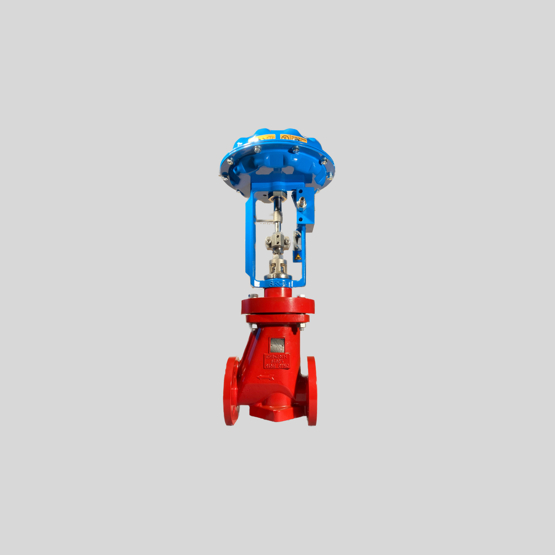 PFA Lined Control Valve DN 100 DN 100 - Valve with pneumatic multi-spring actuator for fast, cost-efficient operation. - High quality industrial valve by GFT9