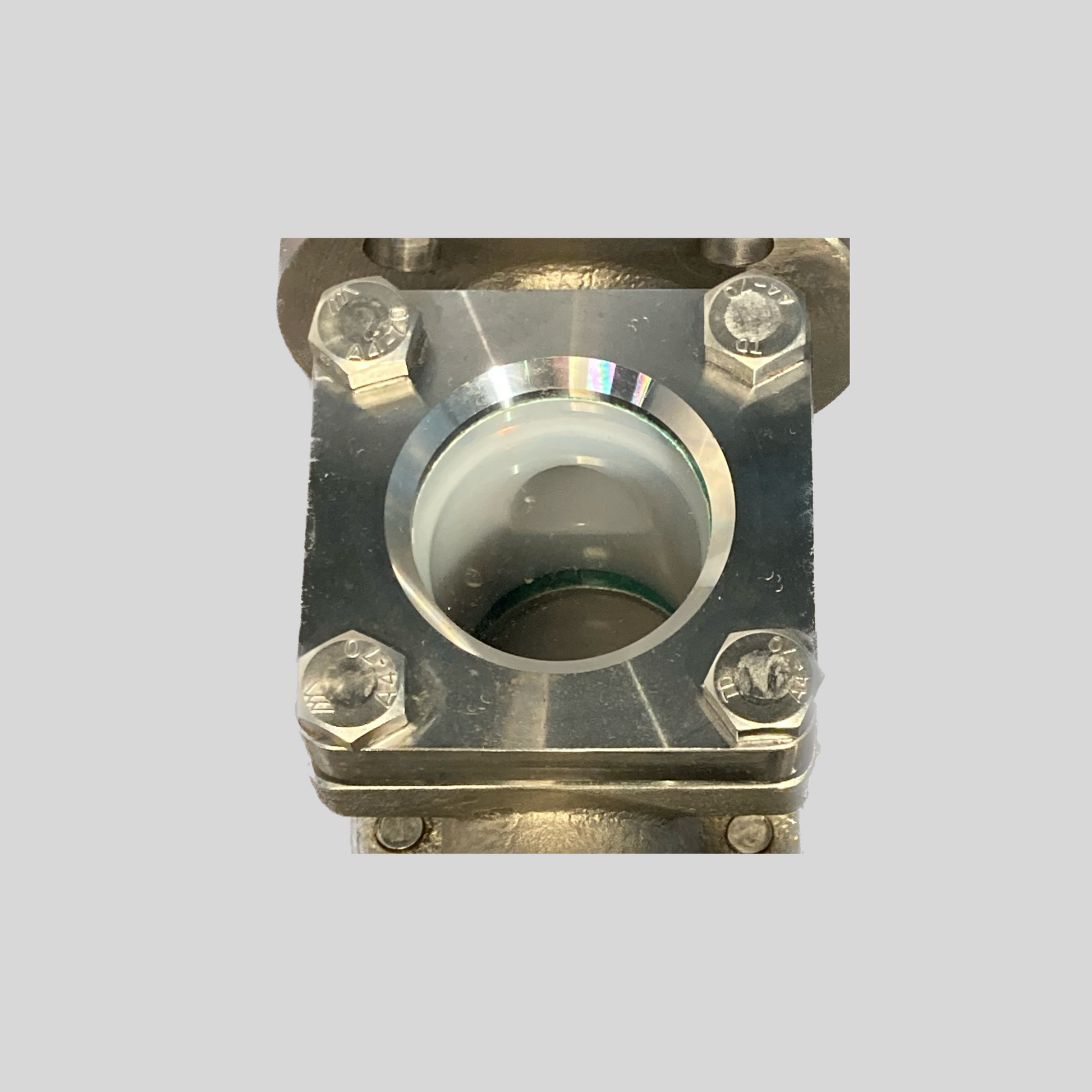 PFA Lined Sight Glass NPS_10 - Clear media visibility through DIN 7080 double glass, ideal for cleanroom processes. - High quality industrial valve by GFT9