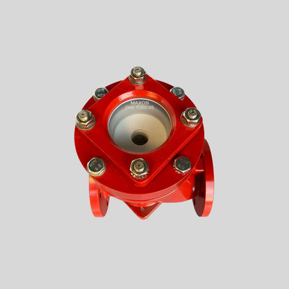 PFA Lined Strainer DN 50 DN 50 - Sight-glass add-on reveals dirt accumulation, indicating when to service the basket. - High quality industrial valve by GFT9
